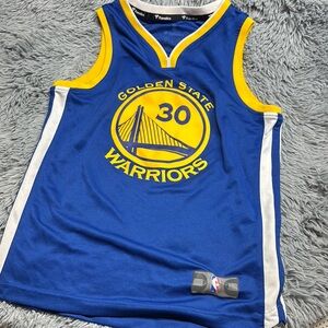 NBA Golden State Warriors Blue and Yellow Jersey